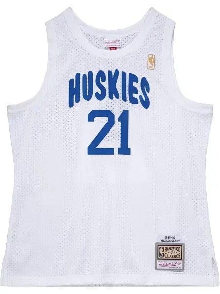 Cămașă Mitchell & Ness din jerseu alb