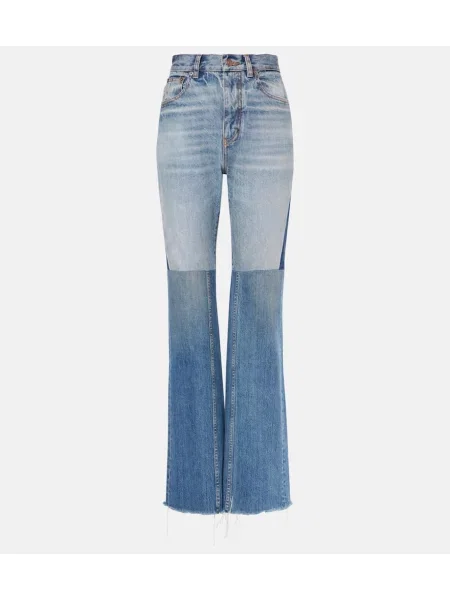Blugi evazați Chloé albastru