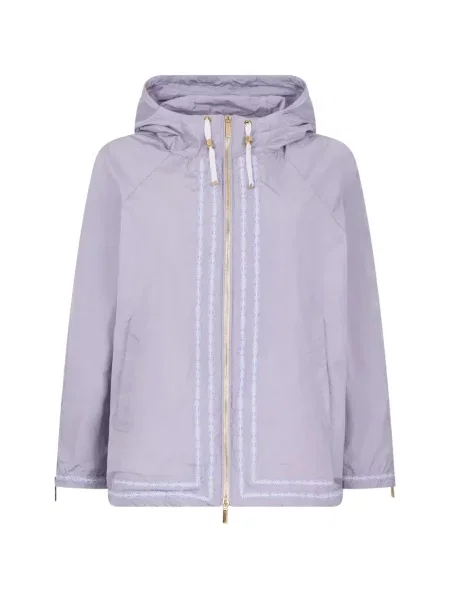 Geacă Moorer cu glugă violet