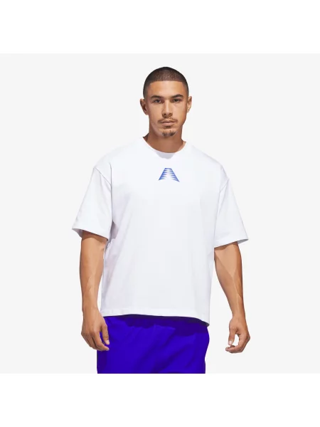 ADIDAS PERFORMANCE Tehnička sportska majica Anthony Edwards Believe kobalt plava bijela