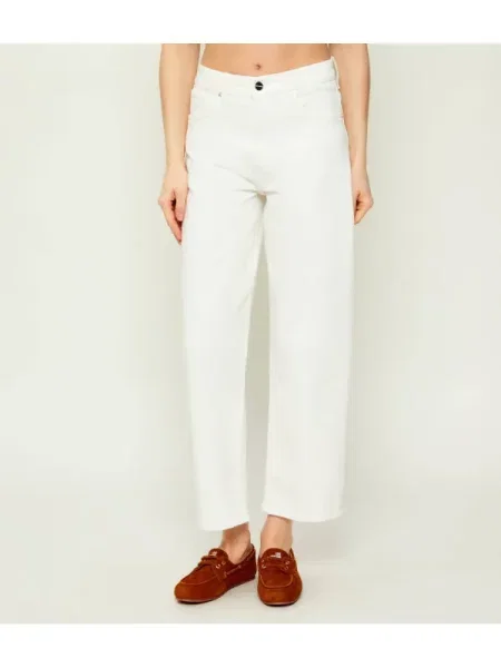 AllSaints Blugi SADIE | Mom Fit alb