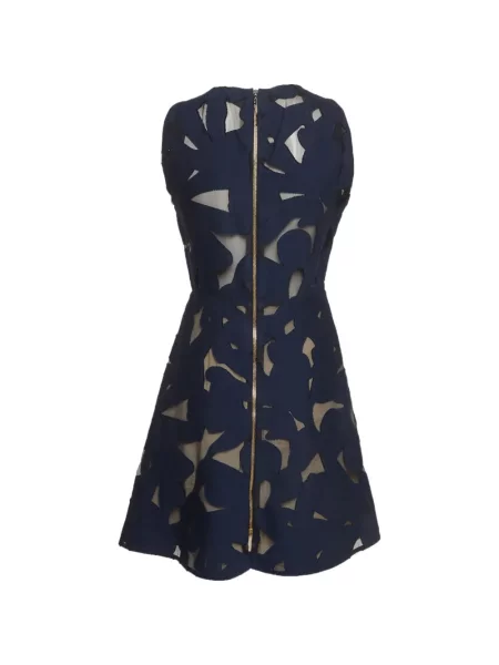 Rochie mini Roland Mouret evazată albastru