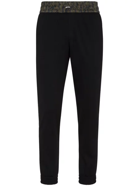 Pantaloni Philipp Plein cu imagine cu model camuflaj negru