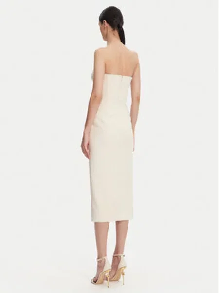 Elisabetta Franchi Cocktail obleka Écru
