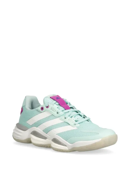 Бягане топ Adidas изрязани с принт бяло