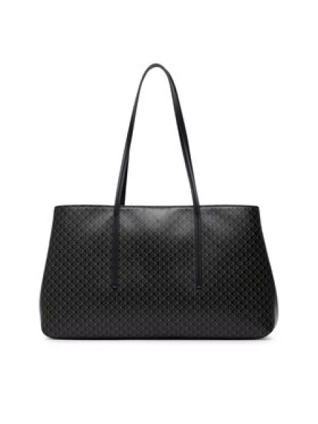 Calvin Klein Rankinė Emblem Aop Medium Work Tote juoda