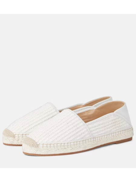 Espadrile Manolo Blahnik alb