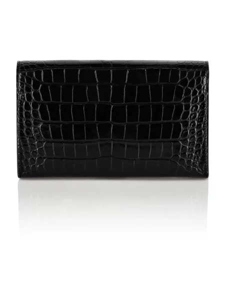 Kopertówka Philipp Plein skórzana czarna