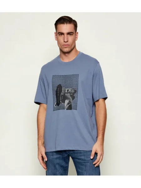 Armani Exchange Tricou albastru