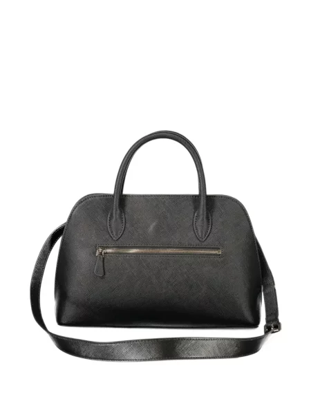 Geantă shopper Guess cu autograf negru