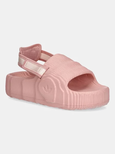 Pantofle adidas Originals Adilette 22 XLG na platformě růžová