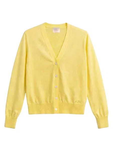Kardigan A.p.c. żółty