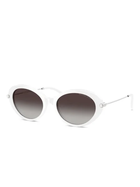 Ochelari de soare rotunzi Michael Kors alb