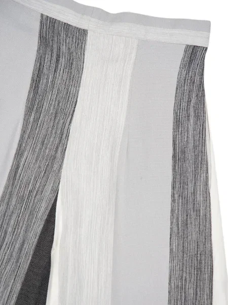 Prugaste plisirane hlače Marrakshi Life bijela