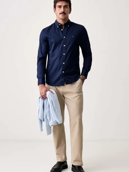 Cămașă Tommy Hilfiger albastru