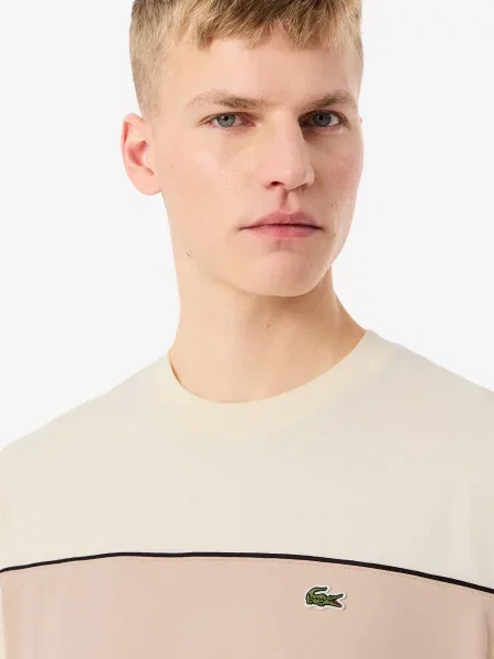 Футболка Lacoste бежевая