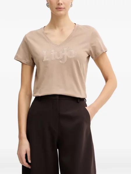 Tricou Liu Jo cu decolteu în V cu autograf