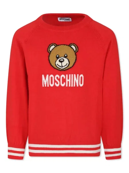 Sweter dziecięcy Moschino czerwony