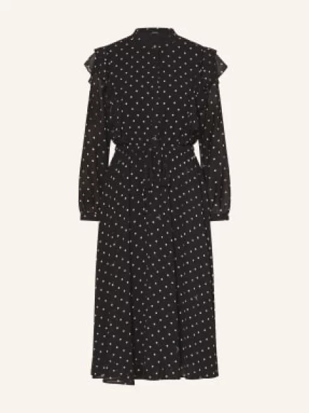 Joop! Sukienka Z Falbanami schwarz czarna