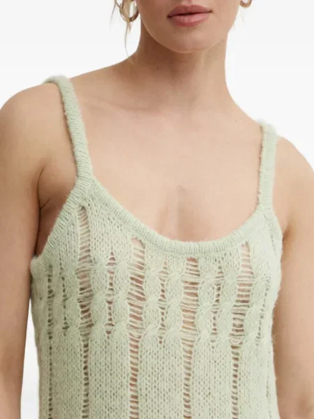 Rochie Résumé ajurata de costum verde