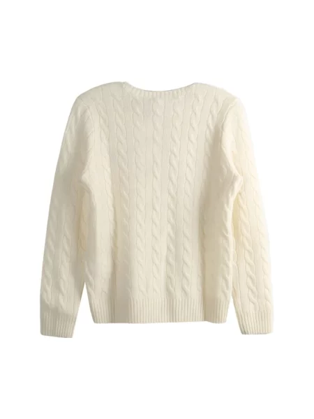 Sweter w kroju regular fit z mieszanki wełny i kaszmiru JULIANNA' Polo Ralph Lauren biały