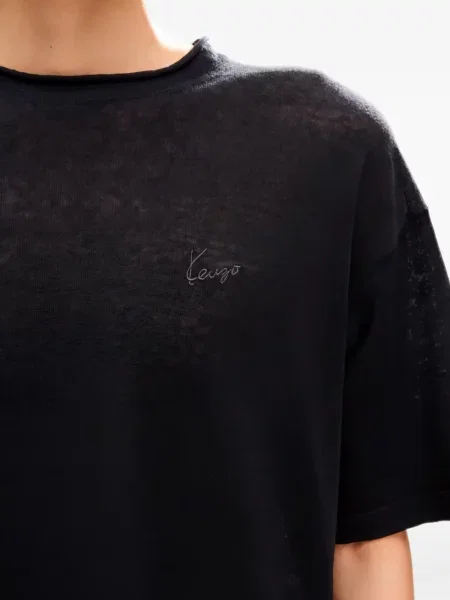 Tricou Kenzo cu broderie negru