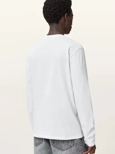Однотонный лонгслив Allsaints серый