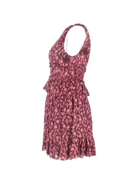 Rochie mini Ulla Johnson cu model floral cu imagine de costum roșu