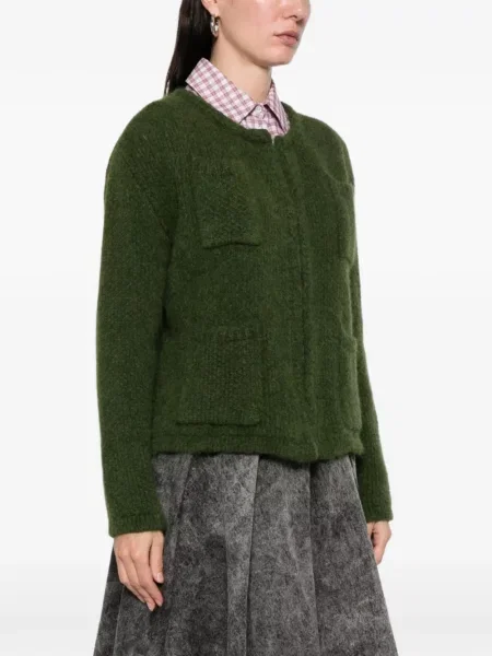Cardigan Ln22 tricotate verde