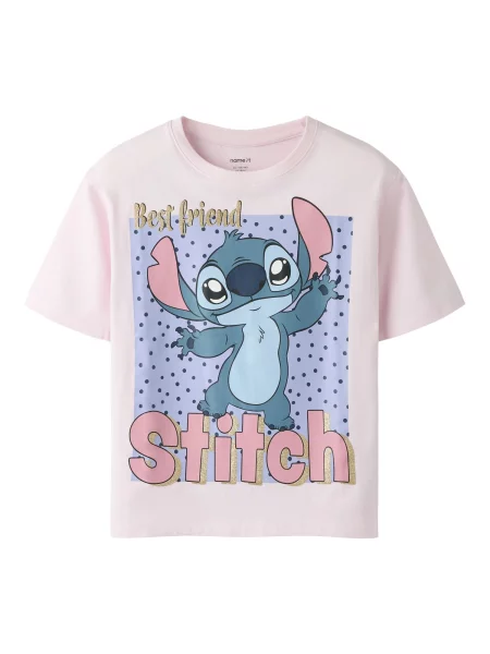 NAME IT Tricou NKFADARA STITCH deschis / auriu / roz / rosé albastru