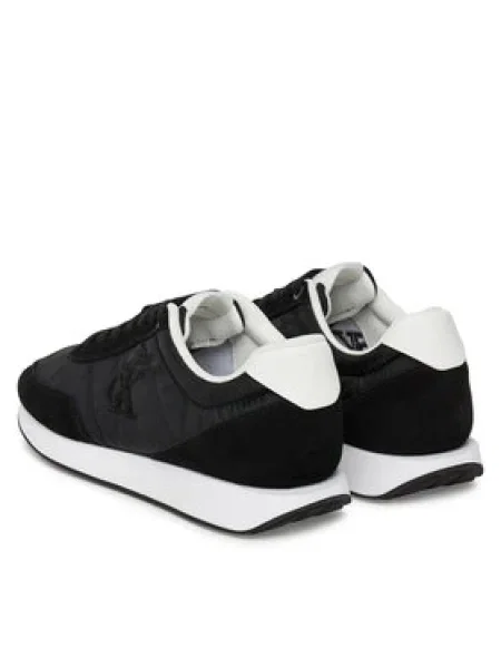 Calvin Klein Sneakersy Retro Runner Lace Up Mg čierna