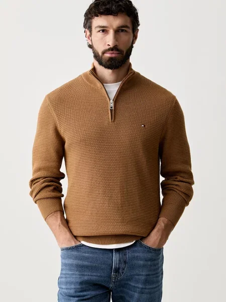Tommy Hilfiger pulover pentru bărbați din maro