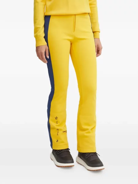 Jeździć na nartach spodnie dresowe Rossignol w paski żółte