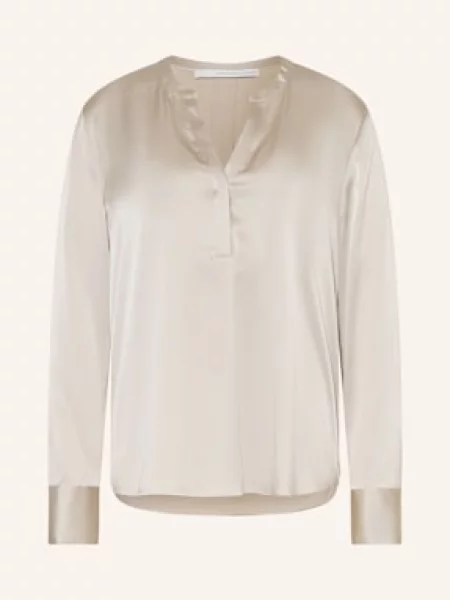 Herzen's Angelegenheit Bluzka Z Jedwabiu beige beżowa