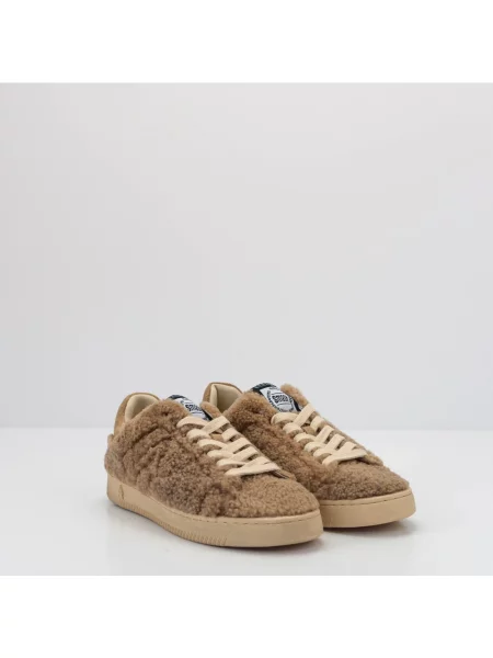 Lniane sneakersy Elena Iachi brązowe