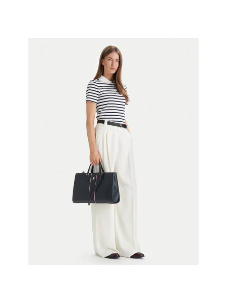Torba z uchwytem z imitacji skóry Tommy Hilfiger