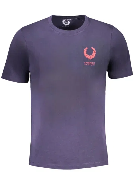 Tricou Gian Marco Venturi scurt albastru