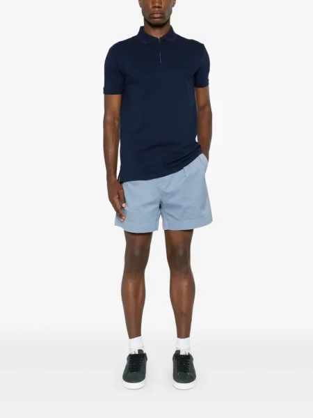 Siuvinėta polo marškinėliai Polo Ralph Lauren dygsniuotas pilka