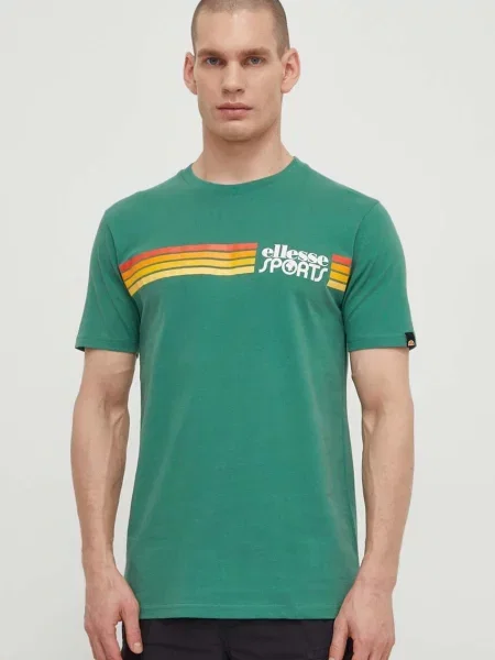 Тениска Ellesse Sorranta T-Shirt с апликация зелено