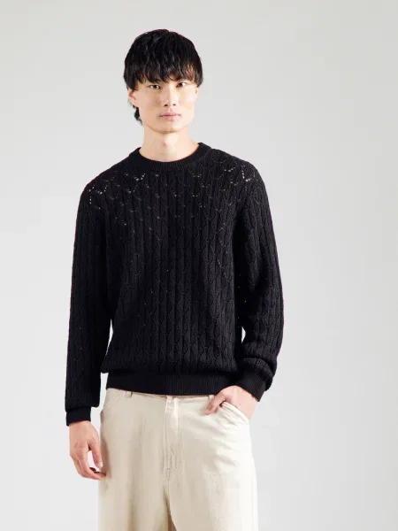 JACK & JONES Pulover JORGRAMERCY' negru