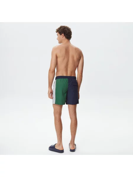 Lacoste Szorty Kąpielowe Heritage Z Blokadą Koloru granatowe