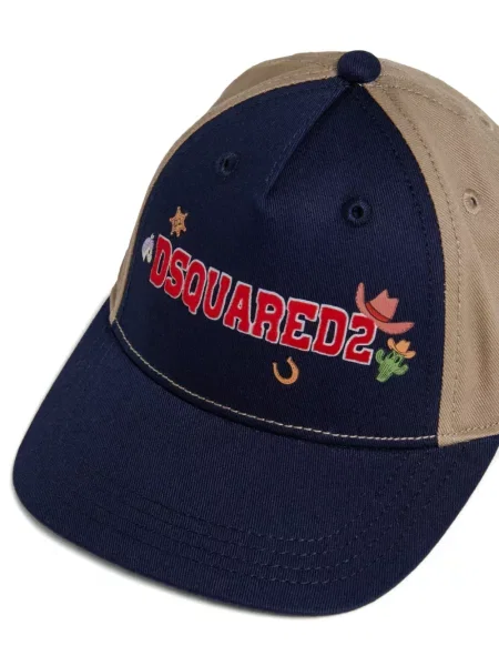 Czapka z daszkiem dziecięca Dsquared2 niebieska