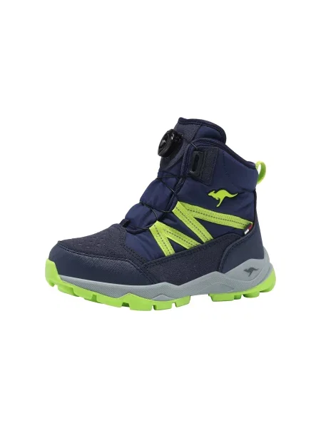 KangaROOS Cizme K-FR Riven bleumarin / neon verde
