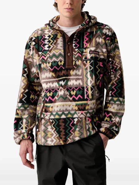 Hanorac cu glugă Columbia din fleece cu imprimeu geometric