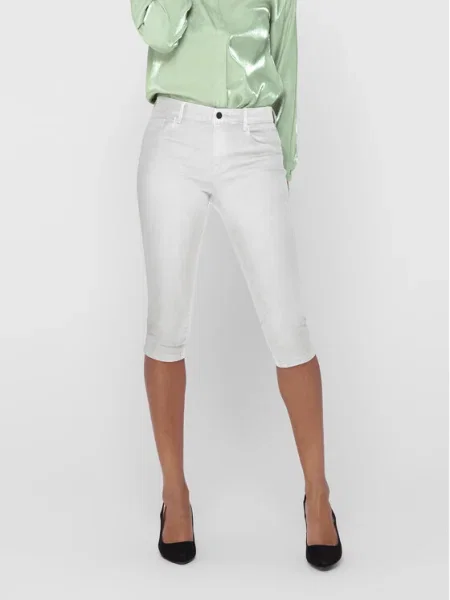 ONLY Pantaloni capri alb