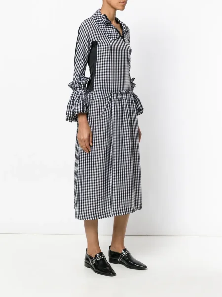 Oblekové šaty Comme Des Garçons Pre-owned s volány černé