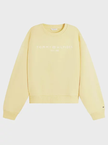 Свитшот Tommy Hilfiger с лого желтый
