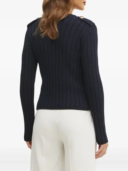 Pulover Luisa Spagnoli cu decolteu în V albastru