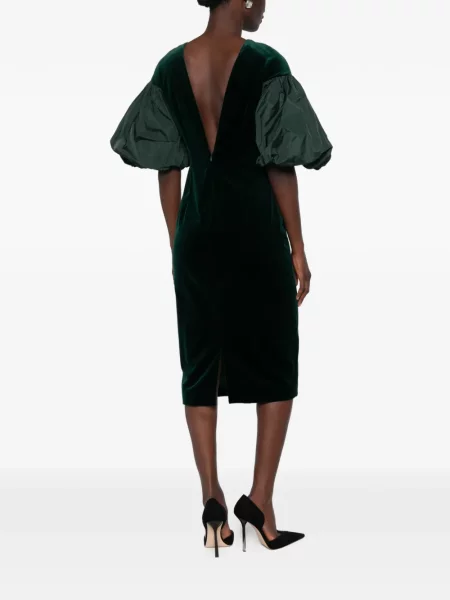 Rochie Max Mara de catifea verde