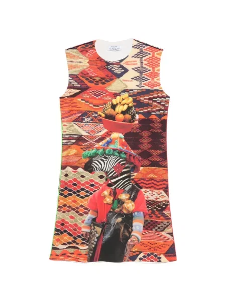 Rochie mini The Artistylist cu model zebră portocaliu